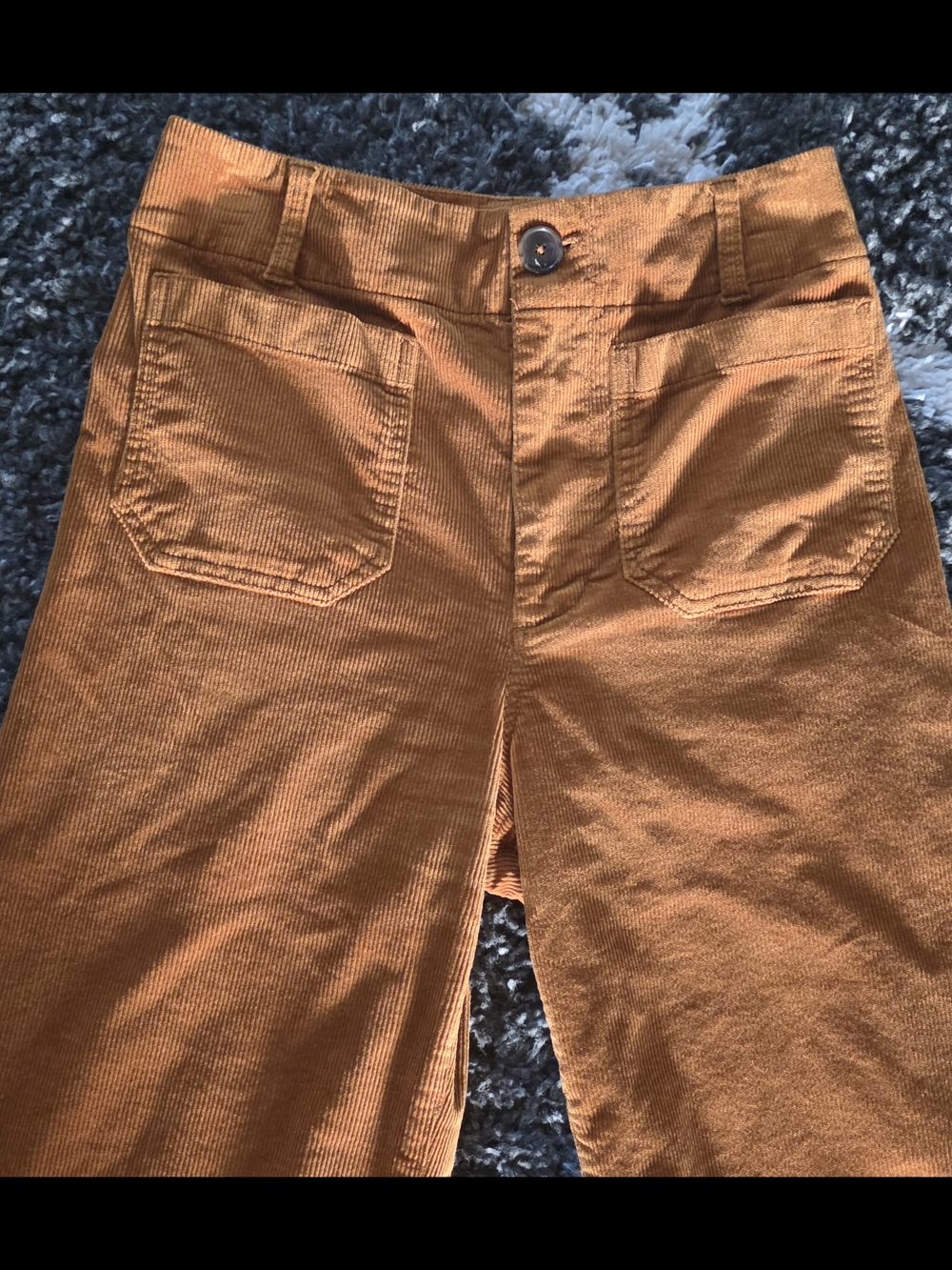 Anthropologie Maeve Corduroy Wide Leg Pants in Warm Copper Size 27 - Picture 6 of 8